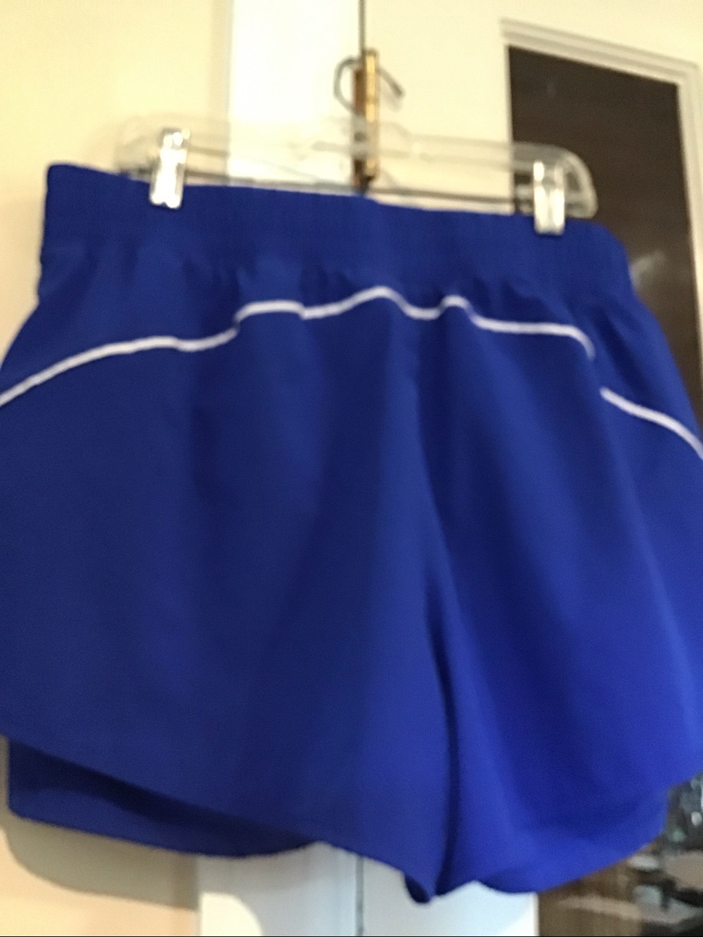 90 Degree Royal Blue Layered Athletic Shorts